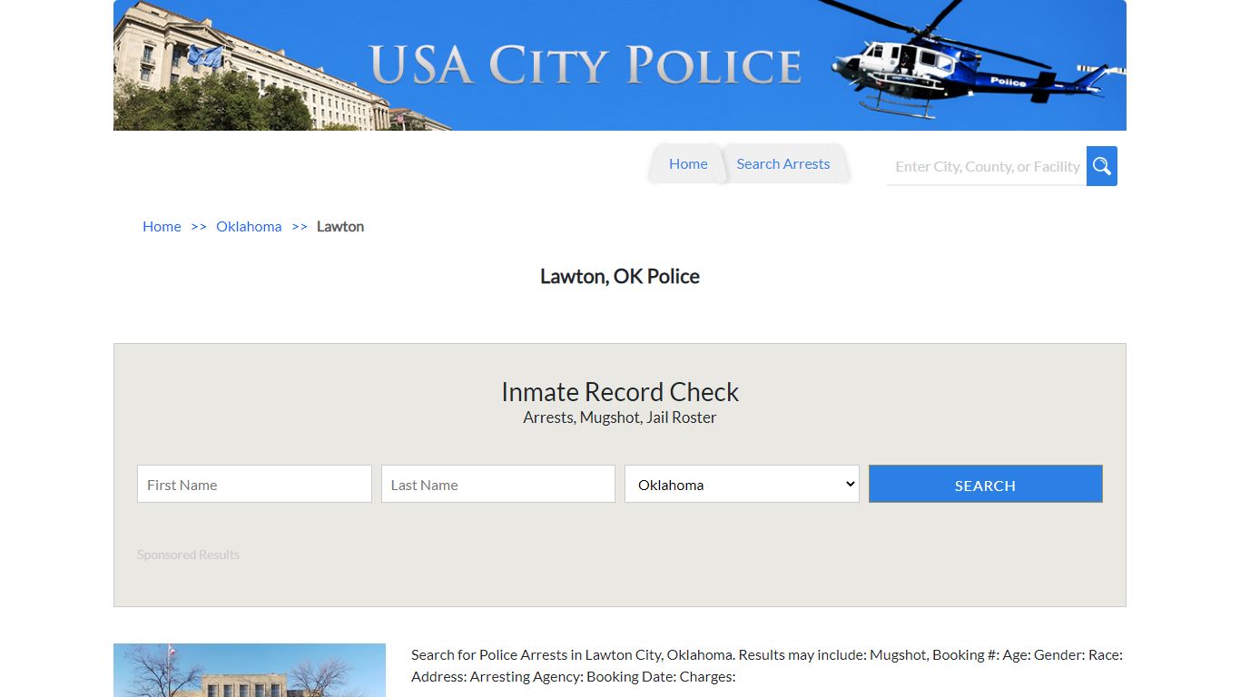 Lawton, OK Police | Jail Records